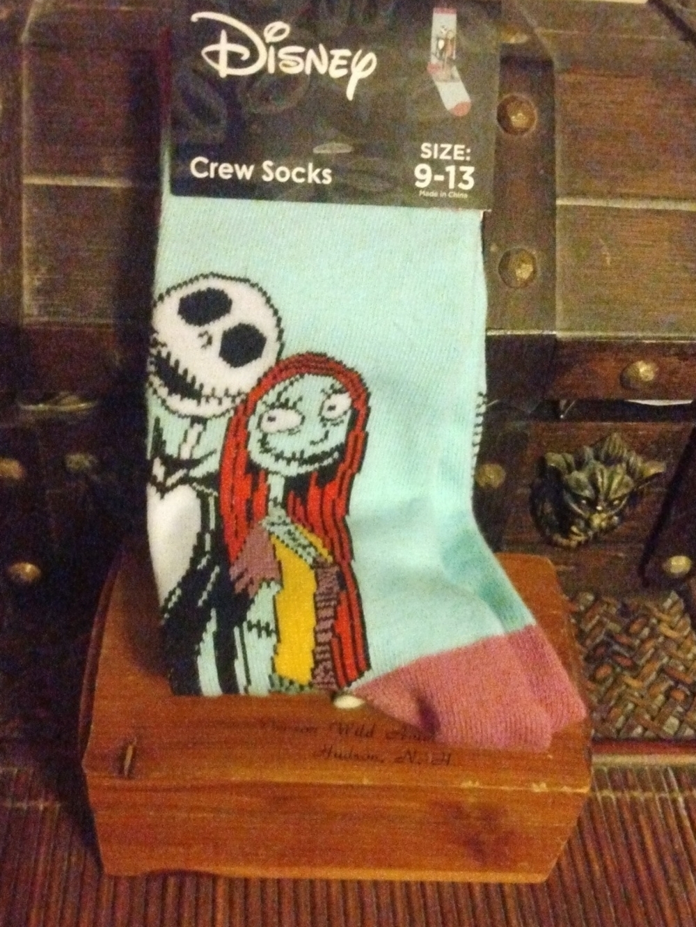 Disney The Nightmare Before Christmas Jack and Sally Crew Socks Crew Socks Green